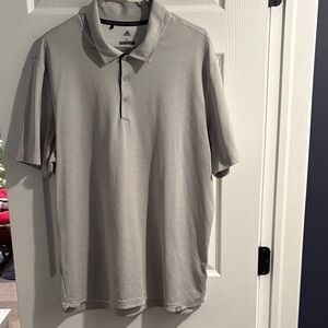 Adidas Men's Light Gray Polo Shirt